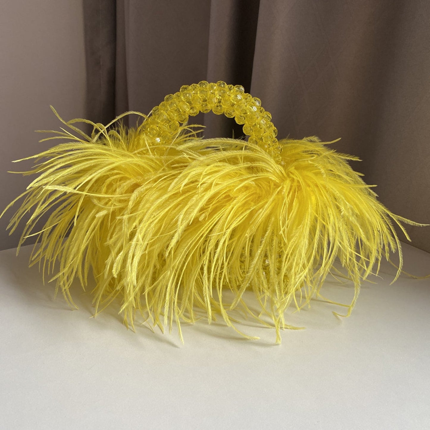 Ostrich Feathered bag