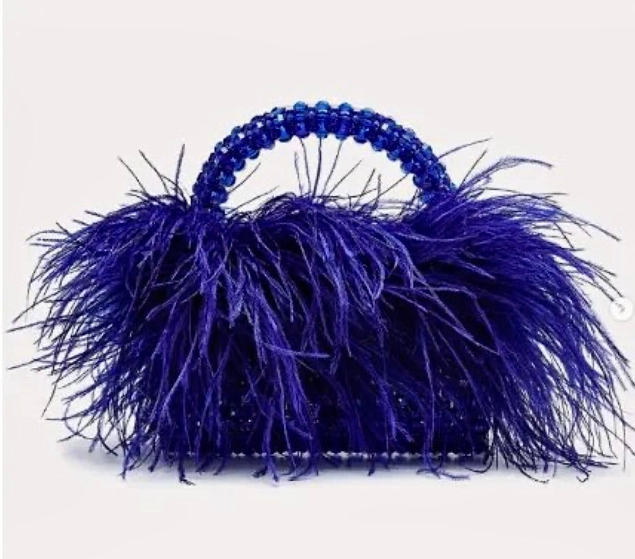 Ostrich Feathered bag